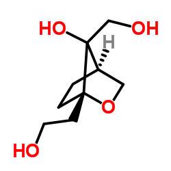 (1R-反式)-7-羟基-7-(羟基甲基)-2-氧杂二环[2.2.1]庚烷-1-乙醇结构式