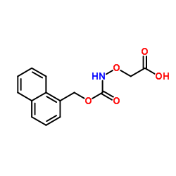 ({[(1-Naphthylmethoxy)carbonyl]amino}oxy)acetic acid Structure