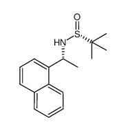 (R,R)-2-methylpropane-2-sulfinic acid 1-(naphthalen-1-yl)ethylamide Structure