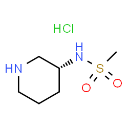 (R)-N-(Piperidin-3-yl)methanesulfonamidehydrochloride Structure