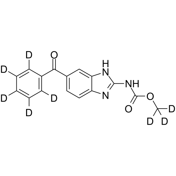 Mebendazole-d8 Structure