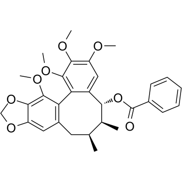 6-O-benzoylgomisin O structure