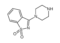 3-piperazin-1-yl-1,2-benzothiazole 1,1-dioxide结构式