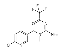 1-(6-chloro-3-pyridyl)methyl-1-methyl-2-trifluoroacetylguanidine Structure