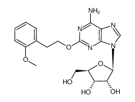 2-[2-(2-methoxyphenyl)ethoxy]adenosine结构式