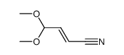 β-Cyano-acrolein-dimethylacetal Structure