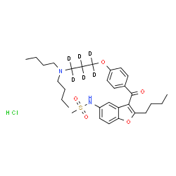 Dronedarone-d6 (hydrochloride) Structure
