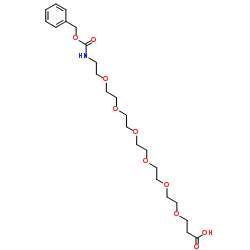 Cbz-NH-PEG6-C2-acid结构式