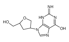 carbocyclic 3'-oxa-2',3'-dideoxyguanosine结构式