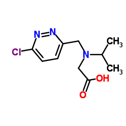 N-[(6-Chloro-3-pyridazinyl)methyl]-N-isopropylglycine Structure