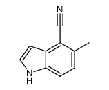 5-methyl-1H-indole-4-carbonitrile Structure