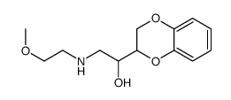 α-[[(2-Methoxyethyl)amino]methyl]-1,4-benzodioxane-2-methanol结构式