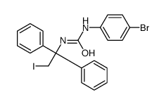 1-(4-bromophenyl)-3-(2-iodo-1,1-diphenylethyl)urea Structure