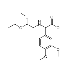 N-(2,2-diethoxyethyl)-α-(3,4-dimethoxyphenyl)glycine Structure
