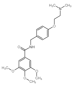 N-(4-(2-(二甲基氨基)乙氧基)苄基)-3,4,5-三甲氧基苯甲酰胺结构式