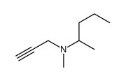 N-methyl-N-(2-pentyl)propargylamine Structure