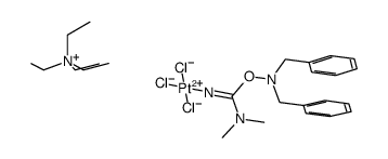 tetraethylammonium trichloro((((dibenzylamino)oxy)(dimethylamino)methylene)amino)platinate(III) Structure