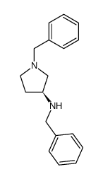 (S)-1-benzyl-3-(benzylamino)pyrrolidine Structure