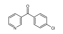 (4-氯苯基)(3-吡啶基)甲酮结构式