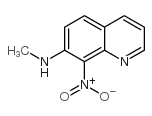 8-硝基-7-甲基氨基喹啉结构式