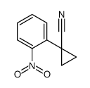 1-(2-硝基苯基)环丙烷甲腈结构式