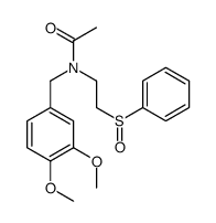 N-[2-(benzenesulfinyl)ethyl]-N-[(3,4-dimethoxyphenyl)methyl]acetamide Structure
