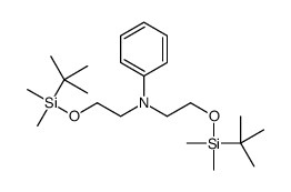 N,N-bis[2-[tert-butyl(dimethyl)silyl]oxyethyl]aniline结构式