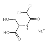 Serine,N-(dichloroacetyl)-, sodium salt (6CI,7CI) Structure