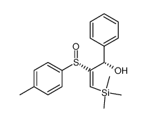 (SS,S)-(E)-1-phenyl-2-(p-tolylsulfinyl)-3-(trimethylsilyl)-2-propen-1-ol结构式