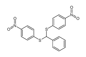 benzaldehyde-[bis-(4-nitro-phenyl)-dithioacetal]结构式