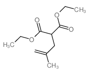 Propanedioic acid,2-(2-methyl-2-propen-1-yl)-, 1,3-diethyl ester结构式