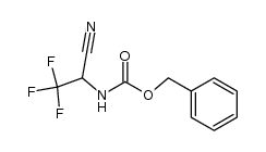 2-Benzyloxycarbonylamino-3,3,3-trifluor-propionitril结构式