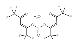 vanadium iv oxide bis(hexafluoropentanedionate), monohydrate结构式
