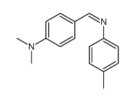 N,N-dimethyl-4-[(4-methylphenyl)iminomethyl]aniline Structure