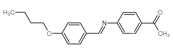 4'-正丁氧基苯亚甲基-4-乙酰苯胺结构式