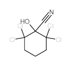 2,2,6,6-tetrachloro-1-hydroxy-cyclohexane-1-carbonitrile Structure