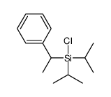 chloro-(1-phenylethyl)-di(propan-2-yl)silane Structure