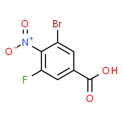 3-Bromo-5-fluoro-4-nitrobenzoic acid Structure