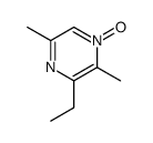 Pyrazine, 3-ethyl-2,5-dimethyl-, 1-oxide (9CI)结构式