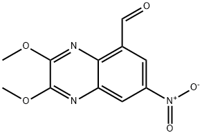 2,3-二甲氧基-7-硝基喹喔啉-5-甲醛结构式