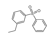3-ethyl-1-(phenylsulfonyl)benzene Structure