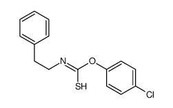 O-(4-chlorophenyl) N-(2-phenylethyl)carbamothioate结构式