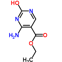 4-氨基-2-羟基嘧啶-5-甲酸乙酯结构式
