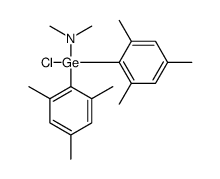 N-[chloro-bis(2,4,6-trimethylphenyl)germyl]-N-methylmethanamine Structure