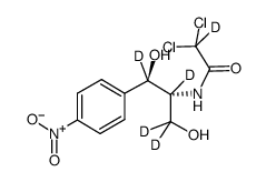 氯霉素-D5结构式