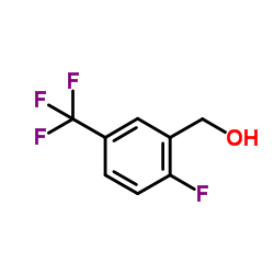2-氟-5-(三氟甲基)苯甲醇结构式
