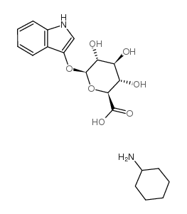 吲哚β-D-葡萄糖醛酸CHA盐,IBDG结构式
