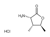 (3S,4R,5S)-3-amino-4,5-dimethyl-3,4-dihydro-2(5H)-furanone hydrochloride结构式