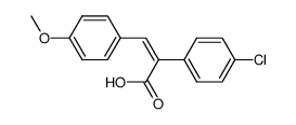 2-(4-Chlor-phenyl)-3-(4-methoxy-phenyl)-acrylsaeure结构式