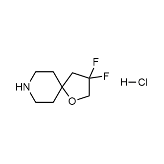 3,3-二氟-1-氧杂-8-氮杂螺环[4.5]癸烷盐酸盐结构式